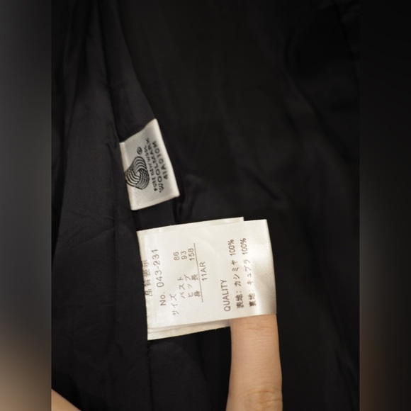 100% cashmere vintage stand collar coat - Picture 5 of 5